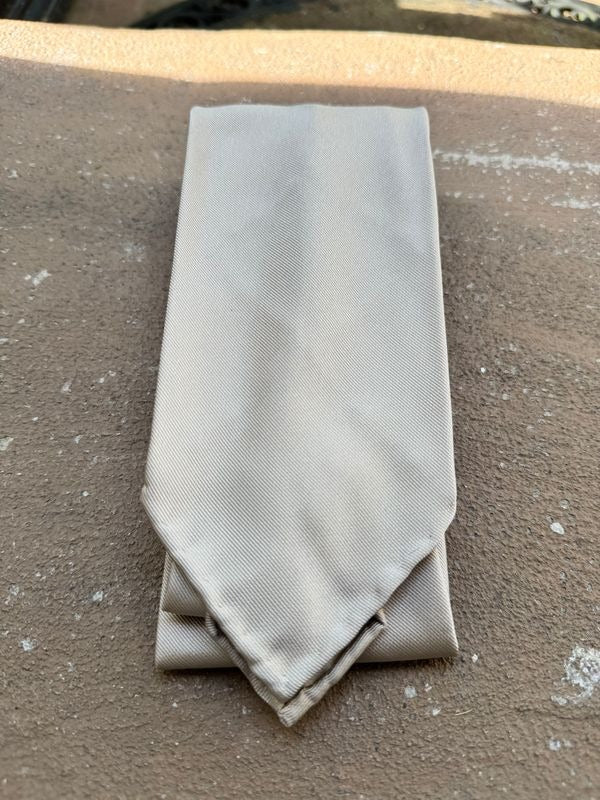 BEIGE SILK TWILL TIE